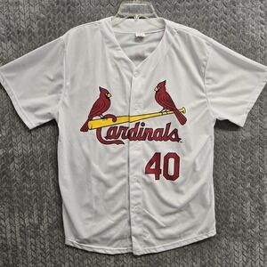Cardinals Brand Button Up St. Louis Cardinals Jersey MLB Contreras #40 Size XL‎